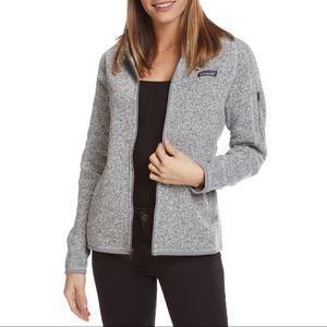NWT Better Sweater Zip Fleece Jacket Grey